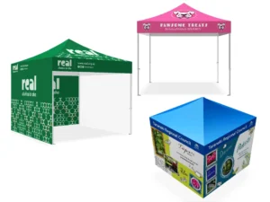 3x3m custom printed gazebo options