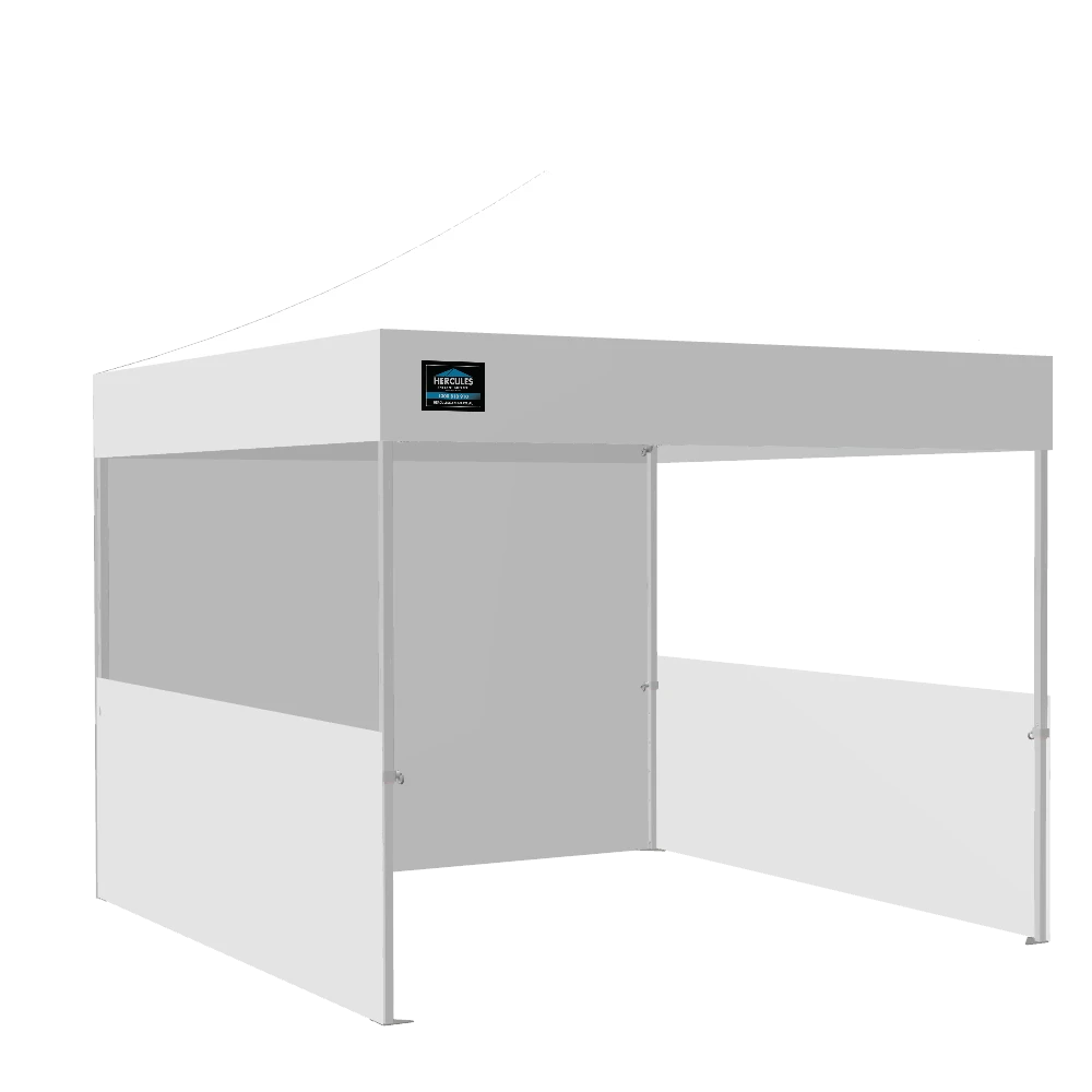 Full Roof + 1 Soild Wall  + 2 Half Wall