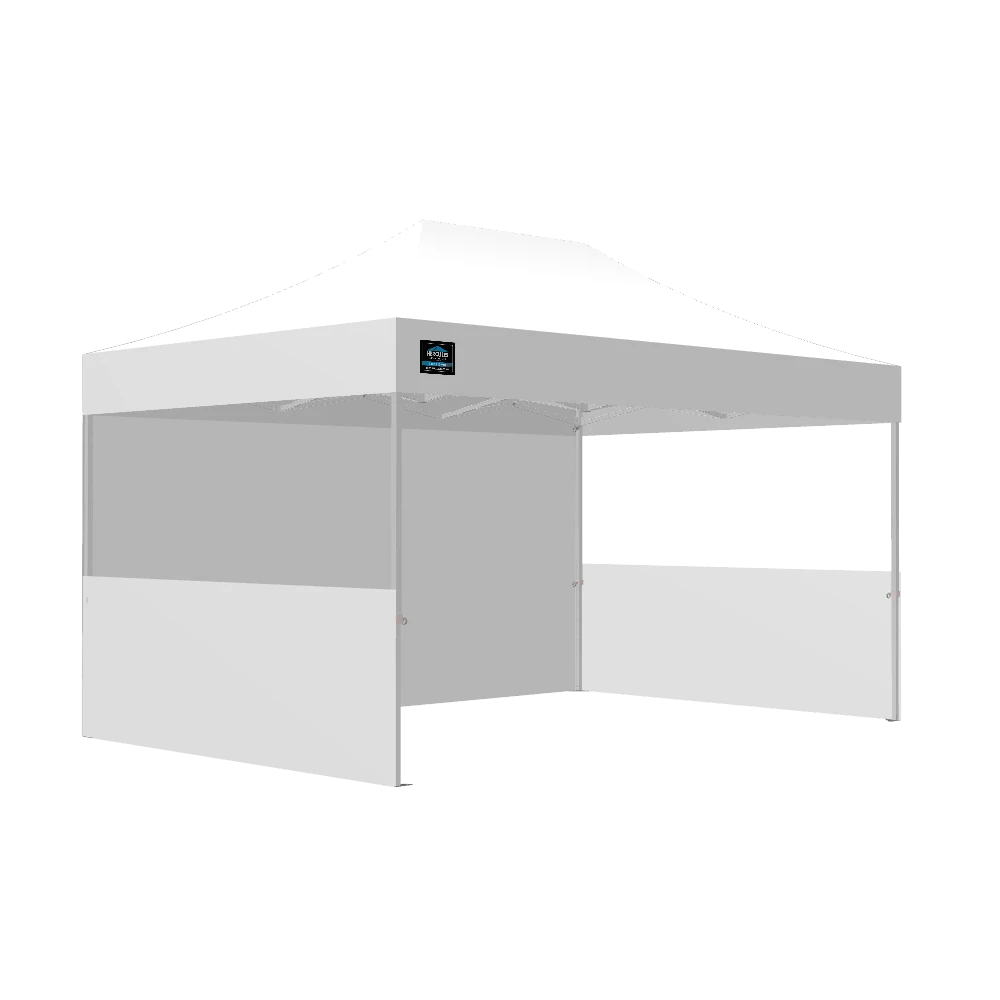Full Roof + 1 Soild Wall  + 2 Half Wall