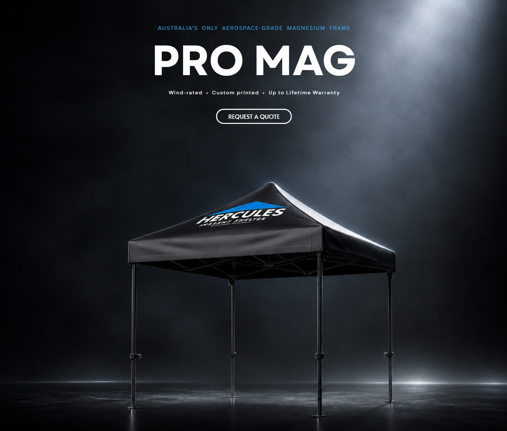 Pro Mag — Australia's only aerospace-grade magnesium frame marquee